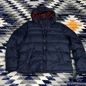 Tommy Hilfiger Wind Resistant Hooded Puffer Jacket